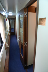 Corridor outside VIP sleeper compartments