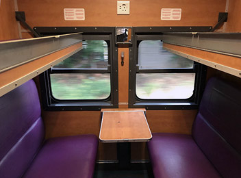 4-berth sleeper on the Jo'burg to Cape Town Shosholoza Meyl train