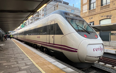 San Sebastian to Barcelona train about to leave