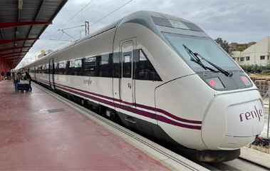 Alvia train at Madrid Chamartin