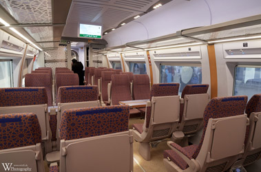 Interior of the train to Mecca