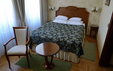 A double room at the Hotel Moskva, Belgrade