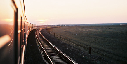 The Moscow to Bishkek train
