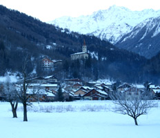 Scebery seen from the Eurostar Ski Train