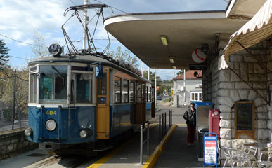 Trieste to Villa Opicina tram at the Villa Opicina tram terminus