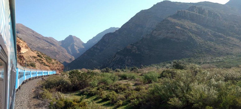 The train in Hex River Pass