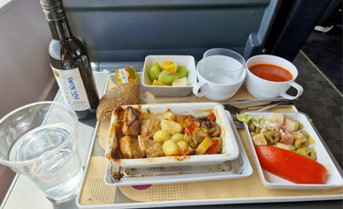 Included meal on AVE with premium ticket in comfort class