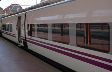 Alvia train at Madrid Chamartin