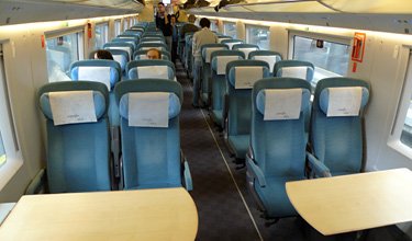 Turista class on a Spanish S103 AVE train