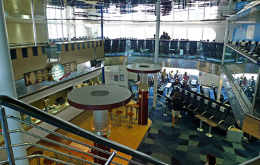 Inside the Balearia fast ferry 'Jaume I' to Alcudia