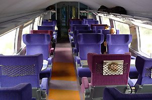 First class on board a TGV Duplex