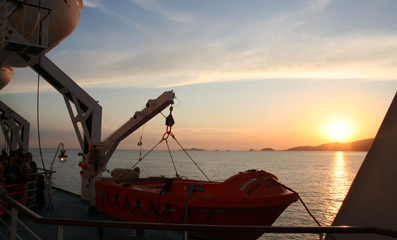 Sunset on the Med from the ferry Mega Express Two