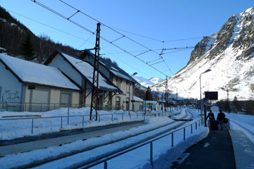 L'Hospitalet station in the Pyrenees