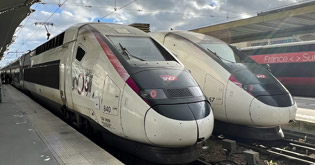 Paris-Barcelona TGV train at Figueres