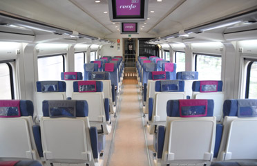 Turista seats on the intercity train