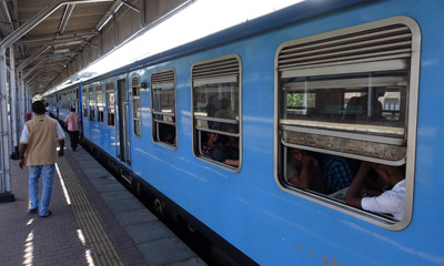 2nd class car on blue train