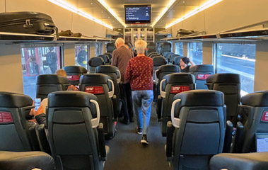 MTRX train to Gothenburg at Stockholm Central