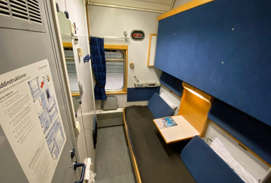 Sleeper train to Malmo at Stockholm