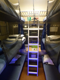 6-berth couchettes on Malmo to Stockholm sleeper train