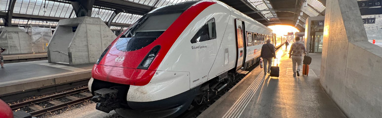 「A train in Zurich, Switzerland」の画像検索結果