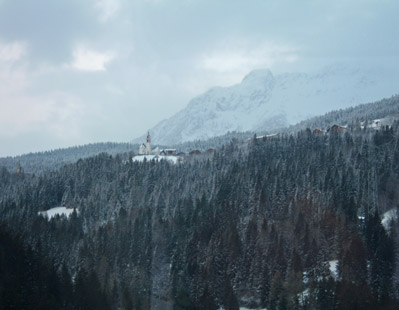 Scenery approaching the Landwasser Viaduct