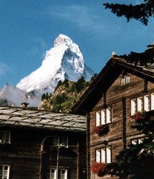 The Matterhorn, near Zermatt in Switzerland - easy to reach from London by train..!