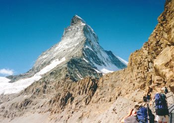 The Matterhorn, Zermatt.  Take the train to Switzerland!