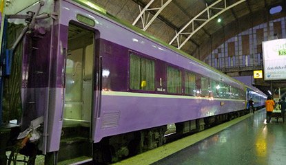 Ex-Japanese first class sleeping-car on train 13 from Bangkok to Chiang Mai