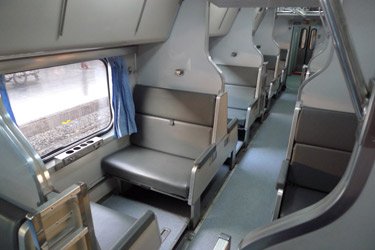 Thai 2nd class sleeper, most modern type