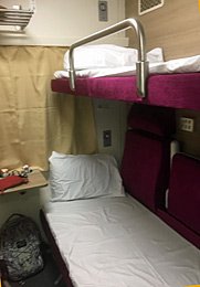 New 1st class sleeper with beds folded out