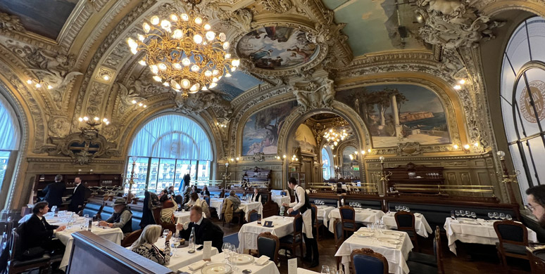 The famous Train Bleu restaurant at Paris Gare de Lyon