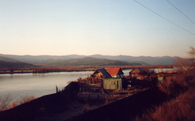 Afternoon sun on the Selenge River