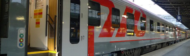 The Paris to Moscow Express at Paris Gare de l'Est