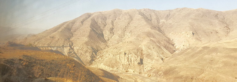 Scenery from the Turkey-Iran train
