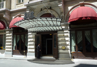 Pera Palas hotel main entrance