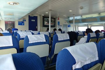 On board the fast ferry from Istanbul to Bursa