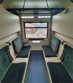 4-berth couchette compartment