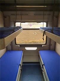 4-berth couchette compartment