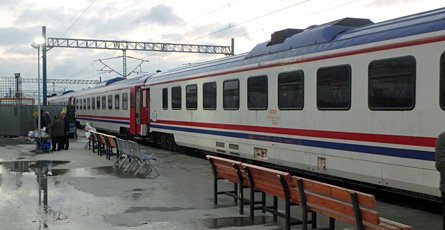 The Halkali-Edirne-Kapikule train, at Halkali
