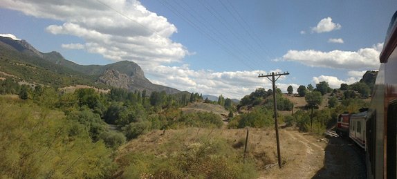 Scenery from the train to Samsun