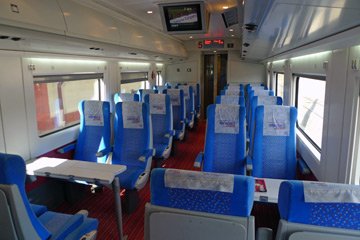 2nd class on YHT train