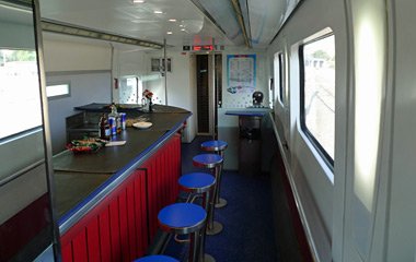 Bar car on a YHT train