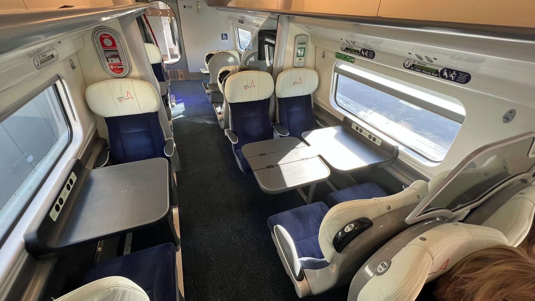 first class rail travel to london