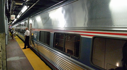 The Lake Shore Limited to Chicago boarding in New York