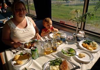 Dinner on the California Zephyr