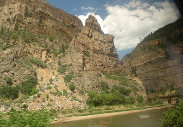 Glenwood Canyon, seen from the California Zephyr