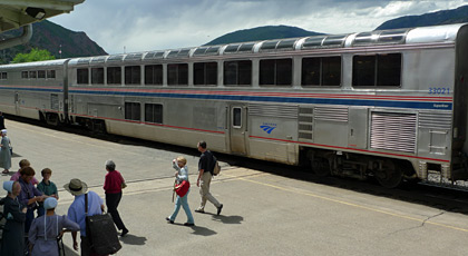 The California Zephyr at Glenwood Springs