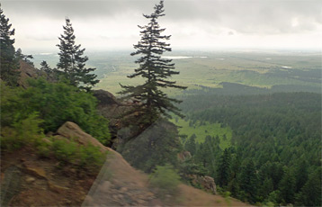 The California Zephyr climbs into the Rockies from Denver