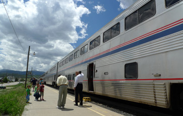 The California Zephyr at Winter Park