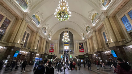 Kiev station, main hall, north side
